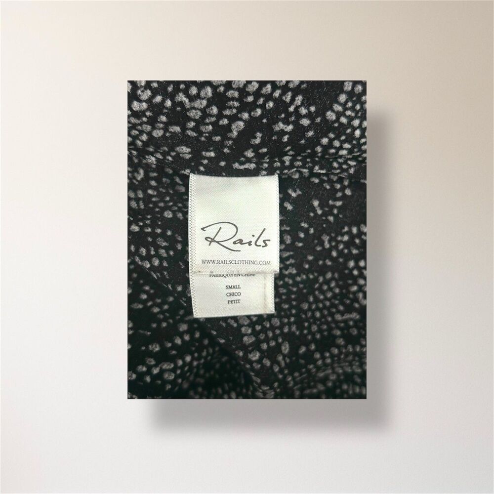 Rails Black Python Inez Mini Dress Smocked Waist … - image 6